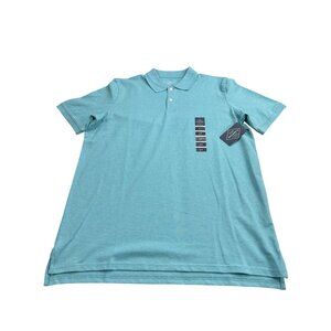St. Johns Bay Mens Big & Tall LT Classic Fit Polo Shirt Comfort Stretch Delphini